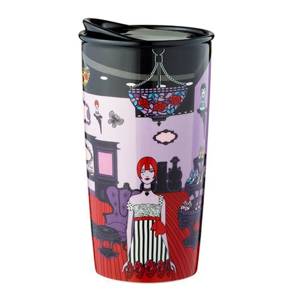 SALE 🎈Anna Sui + Starbucks "Boutique" Double Wall Ceramic Tumbler Traveler Cup